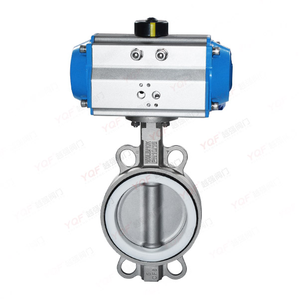 氣動全不銹鋼對夾蝶閥