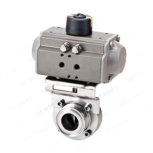 氣動衛生級快裝蝶閥