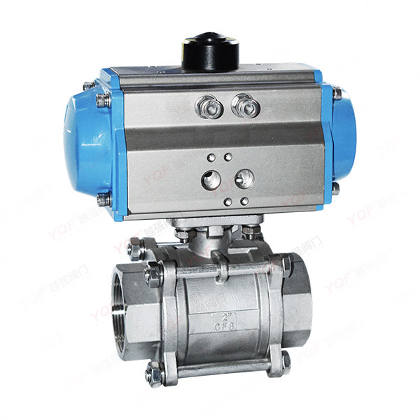 氣動螺紋球閥